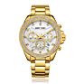 Moissanite Diamond Bling Wrist Quartz Stainless Steel Luxury Natural Men Women Glass round Crazy Watch