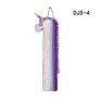 Moonson Unicorn Hair Bow Holder for Girls Wall Hanging Decor and Baby Hair Clip Hanger Organizer, Rainbow Unicorn