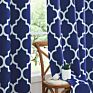Morocco Room Darkening Window Drapes Printed Blackout Curtain Set with Grommets for Living Room and Bedroom