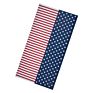 Multifunctional Headwrap Turban Unisex Warm Neck Tube Gaiter Us Star and Stripes Flag Bandana