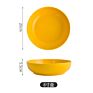 Multiple Color Modern Tableware Dessert Pasta Dishes Stoneware Red Plates for Restaurant