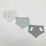 Multiple Colors Soft Embroidered Baby Bandana Bib