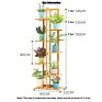 Multiple Indoor Outdoor 5 Tier 6 Potted Rack Shelf Planter Display Flower Pot Holder Bamboo Plant Stand