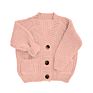 Muti Solid Color Spring Autumn Sales Girls Sweater with Buttons and Pocket Kids Chunky Knit Cardigan Girls Sweater