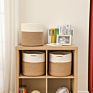Natural Cotton Rope Storage Baskets round Woven Basket Home Decoration Laundry Hamper Rope Basket with Handles