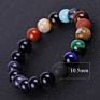 Natural Stone Eight Planets Bead Bracelet Universe Solar System Bracelet for Men Women Jewelry
