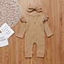 Newborn Baby Girl Clothes Romper Ruffle Long Sleeve Jumpsuit Bodysuit Cute Boys Girls Onesie Infant One Piece Headband Outfits