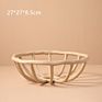 Nordic Morandi Resin Hollow Fruit Tray Bowls Living Room Table Creative Home Decoration Hotel Storage Fruit Basket