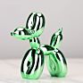 Nordic Resin Dog Crafts Electroplating Balloon Dog Sculpture Home Decorations Modern Living Room Desktop Animal Decor Ornament
