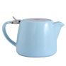 Nordic Style Ceramic Tea Pot Stainless Coffee Strainer English Coffee Pot with Stainless Steel Lid