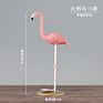 Nordic Style Home Living Room Desktop Garden Statue Metal Art Resin Ornaments Crafts Pink Yard Flamingo Decoration
