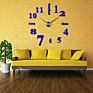 Novelty Modern Design Luxury Large Decorative Golden Wall Clock Diy 3D Mirror Home Decor