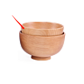 Organic Bowl 100% Natural round Salad Bowl Bamboo Wooden Bowls
