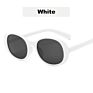 Oval Vintage White Sunglasses Wholsale