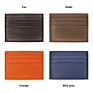 Personalized Genuine Leather Unisex Card Case Sleeves Pocket Slim Minimalist Wallets Rfid Blocking Man Credit Card Holder Wallet