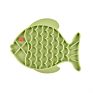 Pet Bowls Feeders Silicone Fish Shape Slow Food Pad Lick Mad Cat Bowl Pet Dinnner Plat Dog Slow Feeder Food Bowl