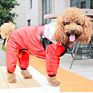 Pet Dog Raincoat the Dog Face Pet Clothes Jumpsuit Waterproof Dog Cat Jacket Water Resistant Clothes Pet Coat