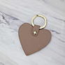 Pink Heart Shape Cute Pu Leather Keychain Key Rings Bag Charm for Women