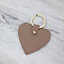 Pink Heart Shape Cute Pu Leather Keychain Key Rings Bag Charm for Women