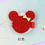 Plush Soft Teddy Cicinnus Cute Mickey Head Baby Hair Clips Hairgrips for Kids Hair Accessories for Girls
