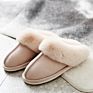 Popular Cotton Slippers Women's Autumn and Home Couple Warm Home Plush Men's and Women's Cotton Shoes