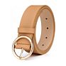 Popular Elegant Woman Pu Leather Wide Belts for Coats