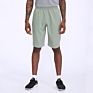 Popular Mens Running Sweat Elastic Waistband Shorts with 3D Solid Cutting Excellent J Pocket