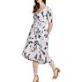 Pregnant Dress Womens Short Sleeve Floral Wrap Dress Maternity Loose V-Neck Ladies Nursing Dress