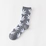 Professional Colorful Tube Sports Socks Bamboo Maple Leaf Socks Design Hemp Weed Leaf Socks