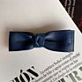 Pu Leather Bow Boutique Hair Barrettes Handmade Korean Style Hair Accessories Women Girls Hair Bows