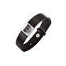 Punk Customizable Personalized Name Luxury Adjustable Buckle Mens Cow Wide Natural Wrap Genuine Leather Bracelet