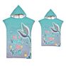 Quick Dry Hooded Mermaid Customized Baby Microfiber Beach Towels for Girls and Boys