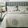 Quilts Bedding Bedspreads Customized Logo Luxury Embroidery Bedspreads Sets Colcha 100% Cotton Home Goods Cotton Bedspread