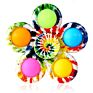 Rainbow Pop Bubble Fidget Spinner Simple Push Tie Dye Fidget Toys Silicone Spinners