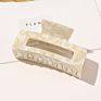 Rara 4" Ins Hair Accessories Women Open-Side Hair Clip Jumbo Rectangle Tortoise Acetate Hair Claw