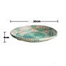 Rattan Woven Wall Decor Natural Seagrass Fruit Bowl Rattan Hanging Decorative for Home Bedroom Living Room