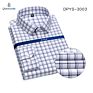 Ready to Ship Men's Cotton Spandex Red Check Shirts Anti-Wrinkle Wrinkle Free Dress Shirts for Men