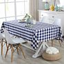 Red and White Rectangle Polyester Plaid Table Cloth Checkered Gingham Tablecloth for Picnic,Holiday,Dinner,Kitchen