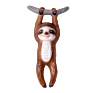 Resin Animal Sculpture Hanging Sloth Wall Decorations Art for Living Room