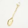 Retro Metal Antique Bronze Spoon Crystal Coffee Spoon Retro Spoon