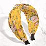 Rose Flower Printed Collection Cross Knot Fabric Women Hair Band Headband Accessories F419