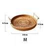 Round Rattan Baskets for Organizing Vegetable Bowl Food Storage Organizing Wicker Fruit Baskets