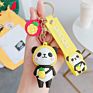 Rts Fast Ship Customized Log Korean Designer Promotional Souvenir Gifts 3D Cute Panda Key Chain Pendant Price Llaveros 3D