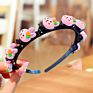 Sandro Children's Flower Fruit Headband with Clips Kids Designer Star Headband Red Strawberry