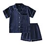 Satin Pajamas Set Kids Size Pyjamas Sleepwear for Child Silk Nighty 6028