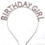 Sell Happy Birthday Girl Headband Alloy Letter Party Hair Accessories Festival Color Headband Headwear