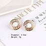 Semi-Precious Stones Peacock Malachite Turquoise Pearl Shell Button Stud Earrings for Women Daily Opal Earrings Outfit Jewelry