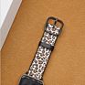 Service Genuine Leather Stitching Silicone Rubber Watch Band