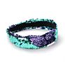 Shenglan Design Two-Sided Sequins Headband Women Kid Flip Sequin Headband Shiny Bing Non Slip Hair Headband Hair Accessories