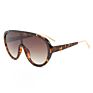 Shiny Classic Uv400 Man Women Big Frame Shades Sunglasses